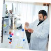 Ciieeo 5pcs Wide Mouth Square Plastic Reagent Bottles with Leak