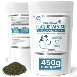 Petastical Plaque Vanish | Plaque Off Dogs, Cats | Banish Plaque Remover for Teeth Tartar Bad Breath (450g)