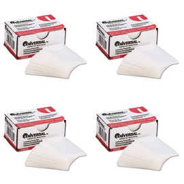 Universal Clear Laminating Pouches, 5 mil, 2-3/16 x 3-11/16, Business Card Size, 100, 4 Packs