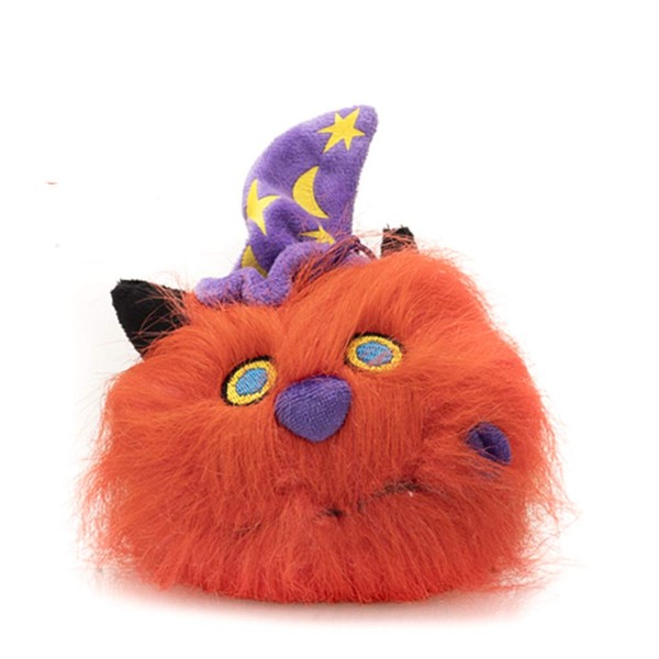 Plushland Silly Plush Ball Toy Screamer Goofy Scary Prime Bright Colors Halloween Trick or Treat Hat Elastic Hanger Decorator Fun Spooky Willy The Orange Monster Eye Witch Alien Stuffed Animal Gift