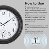 Aurowit Atomic Outdoor Wall Clock 18 Inch Sealed Outdoor Waterproof