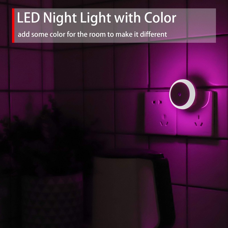 myCozyLite myCozyLite LED Steckdose Nachtlicht, D?mmerungssensor, Rosa Licht, Automatisches Nachtlicht,