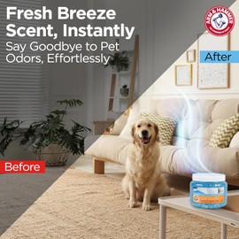 Arm & Hammer para mascotas, aroma de aire para mascotas, cuentas de gel desodorizantes en brisa fresca, cuentas de gel neutralizantes de olor de mascotas con bicarbonato de sodio Cuentas de ambientador para eliminación de olores de mascotas (FF12689)