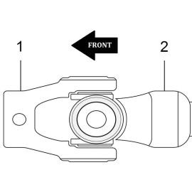 Caltric Rear Drive Shaft Yoke W/U-Joint for Suzuki LT-F250F Quadrunner 250 4X4 2001-2002
