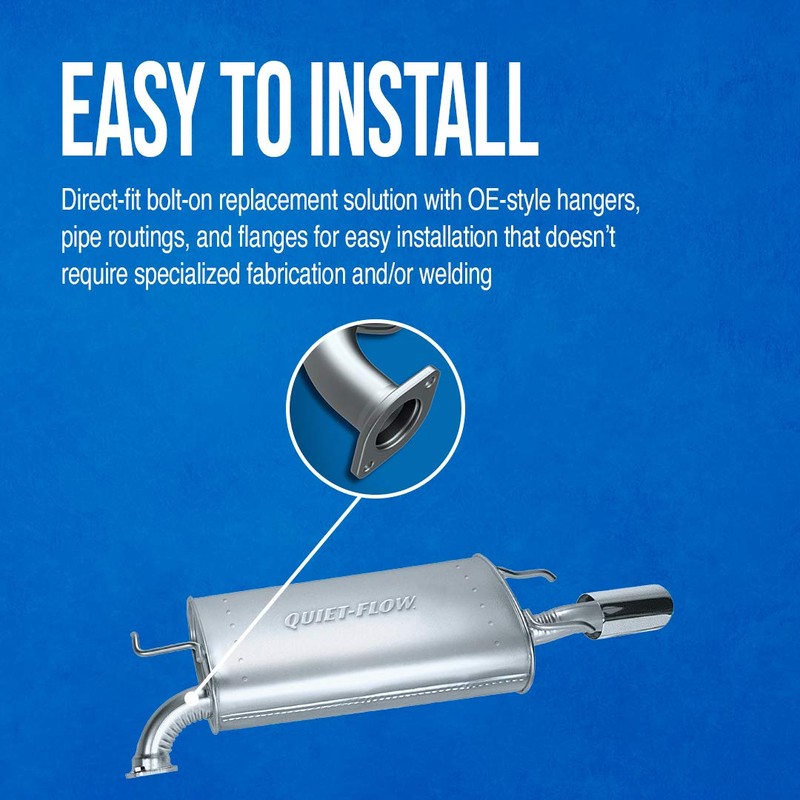 Walker Exhaust Quiet-Flow SS 47843 Direct Fit Exhaust Muffler Assembly