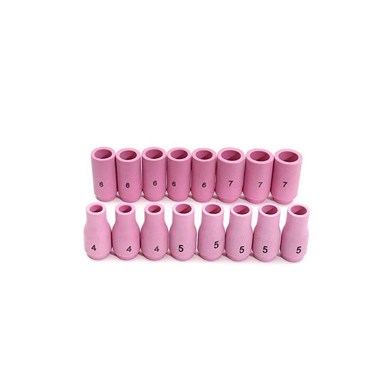 Alffun 53pcs TIG Collets Bodies Alumina Cup Assorted Size Fit