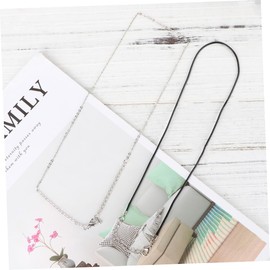 FOMIYES Natural Stone Pendant Necklace Purple Agate Crystal Charm with Hanging Rope Chains for Jewelry Making DIY Accessories for Unique Creations