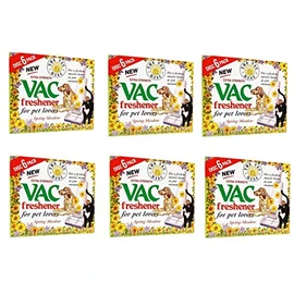 FIND A SPARE 6 Pack Vac Fresheners Spring Meadow Extra Strenght For Pet Lovers (Spring Meadow, 36)