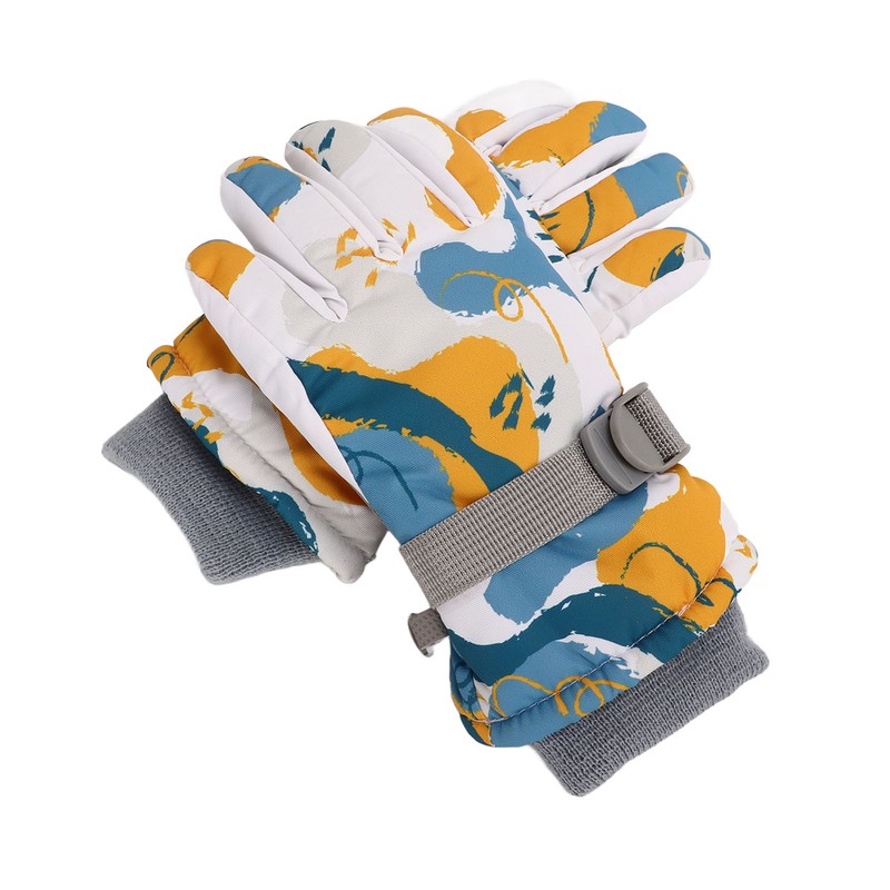 1 Pair Children Warm Gloves Windproof Waterproof Thicken for Winter