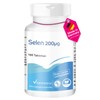 Selen 200μg aus Selenhefe - 180 Tabletten - hochdosiert -