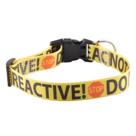 CENWA Do Not Pet Reactive Dog Collar Stay Away Dog Collar Do Not Touch Dog Collar (DO NOT PET Reactive)