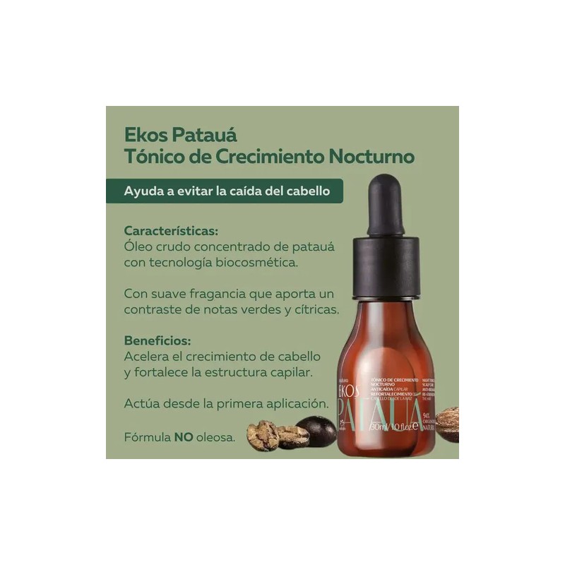 Tónico Nocturno Crecimiento Capilar Ekos Patauá Natura