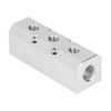 AIR Manifold Large Aluminium Pneumatic Block 40X40MM G1/2 Inlet G1/4