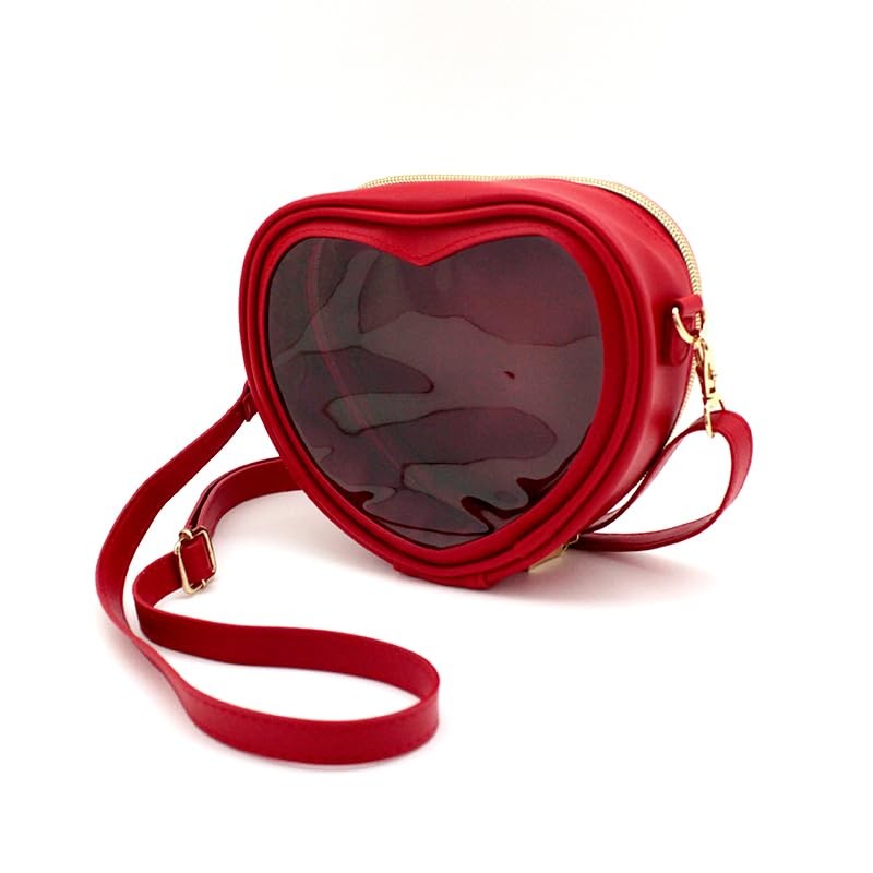 CONC CO403 nui. Sewn Shoulder Bag Heart Red