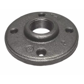 Jinan 1/2" BLACK MALLEABLE IRON FLOOR FLANGE fitting pipe npt