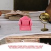 Garneck 2 Sets 1:12 Scale Mini Dollhouse Couch with Pillow: