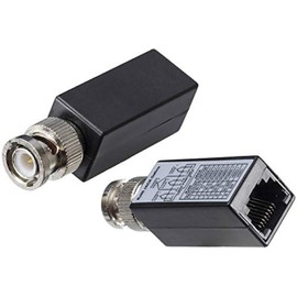 Triplett GEM indoor CCTV Balun, BNC Male to RJ45 Female, 1 Pair (BLN-RJ452)