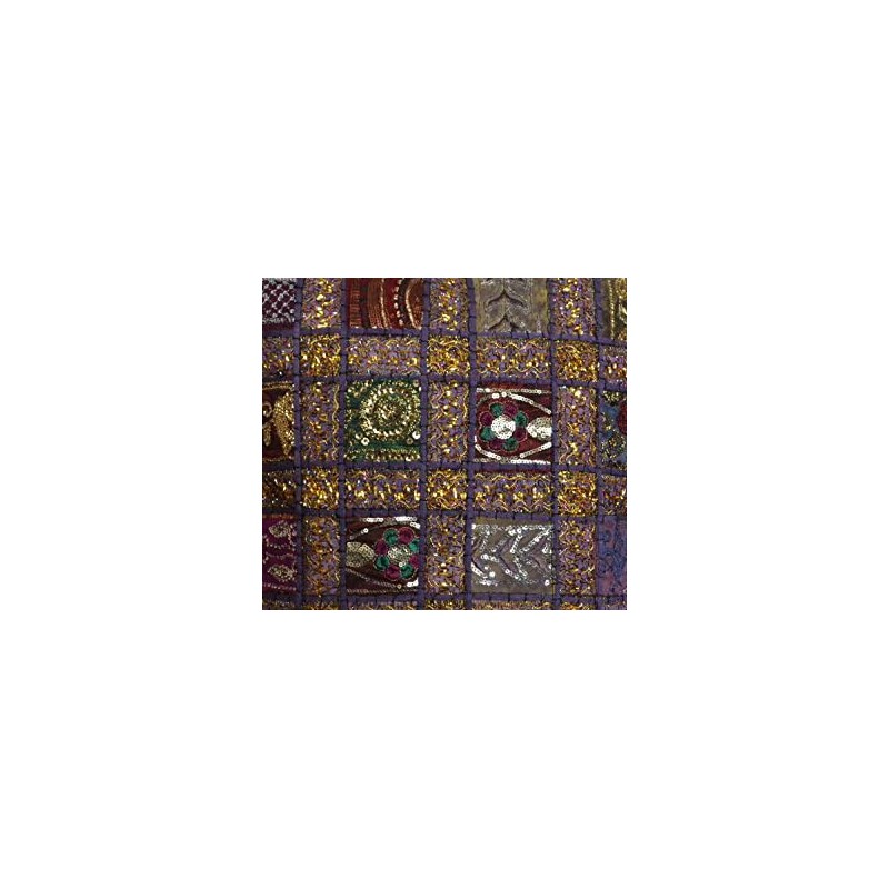 16 Recycled Sari Cushion Covers 40 cm Indian Moroccan Purple