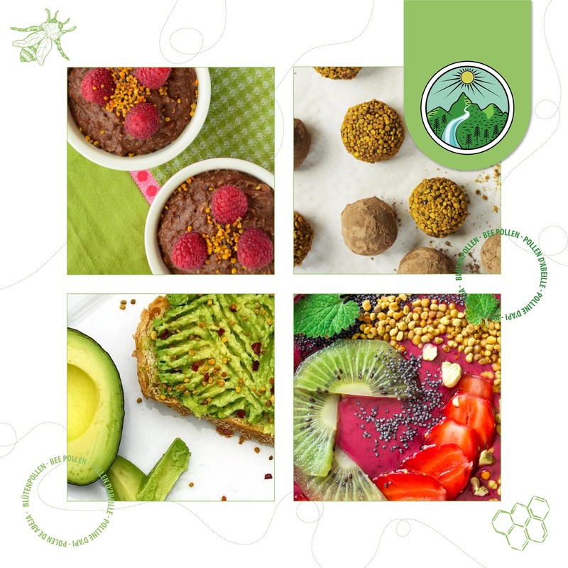 Flower Pollen (250 g), Bee Pollen Natural from Multicolour Pollen,