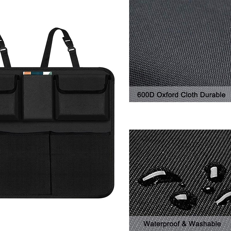 Car Trunk Organizer, Backseat Hanging Organizer with 9 Large Storage