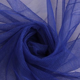 160CM*1M Polyester Net Mesh Fabric, Royal Blue Bridal Veil Material Cloth, Tulle Mesh Fabric for DIY Crafts Gift Wrapping