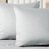 Luxton 100% 1000TC Cotton European Pillowcases 65x65cm Silver Grey Color