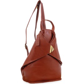 VISCONTI - Women's Leather Anti Theft Backpack - Medium Rucksack With Adjustable Shoulder Straps - Multiple Pockets - 18258 BROOKE - Brown