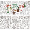 Bogoro Christmas Colouring Tablecloth, Colouring Paper Tablecloth for Painting, Colouring