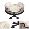 Modern Cat Desk Bed Metal Pet Desk Bed with Soft