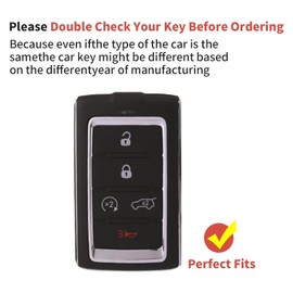 CHQLPBF 2pcs for Jeep Key Fob Cover Compatible with Jeep Grand Cherokee L 2022 Grand Wagoneer 2022 Wagoneer 2022 Grand Cherokee L 2021 (5 Buttons White Gray)