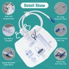 5 Pack Urinary Drainage Bag with Anti-Reflux Chamber, 2000ml Large