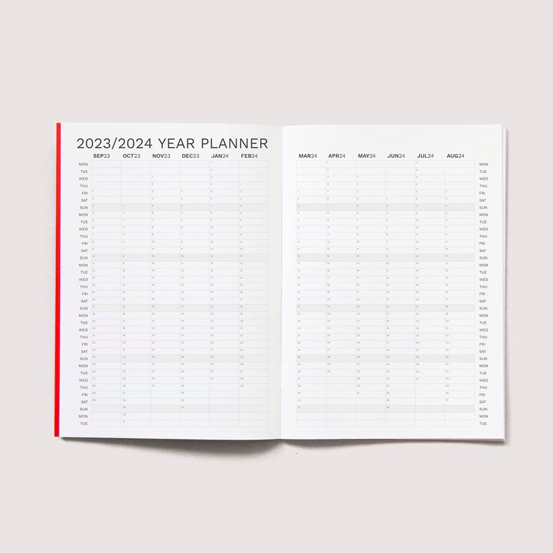 OD OCTÀGONDESIGN Sep23 to Aug 24, Monthly Planner, A4