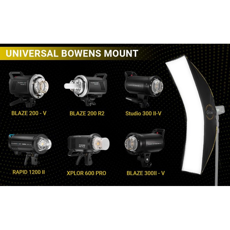 Glow EZ Lock 16x60 ARC Curved Strip Light Softbox Bowens