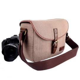 SOOJET Camera Case, DSLR Camera Bag Multifunction Digital Camera Shoulder Bag Reflex Shoulder Bag with Adjustable and Removable Shoulder Strap Separation for Lenses and Camera