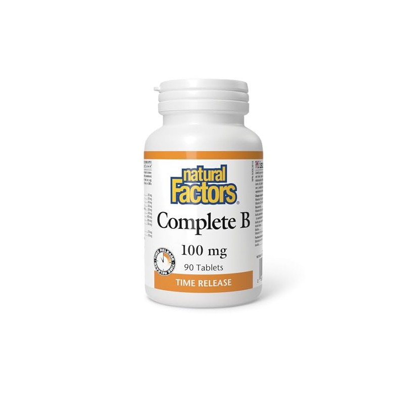 Natural Factors Complete B Time Release 100 mg, B Vitamin