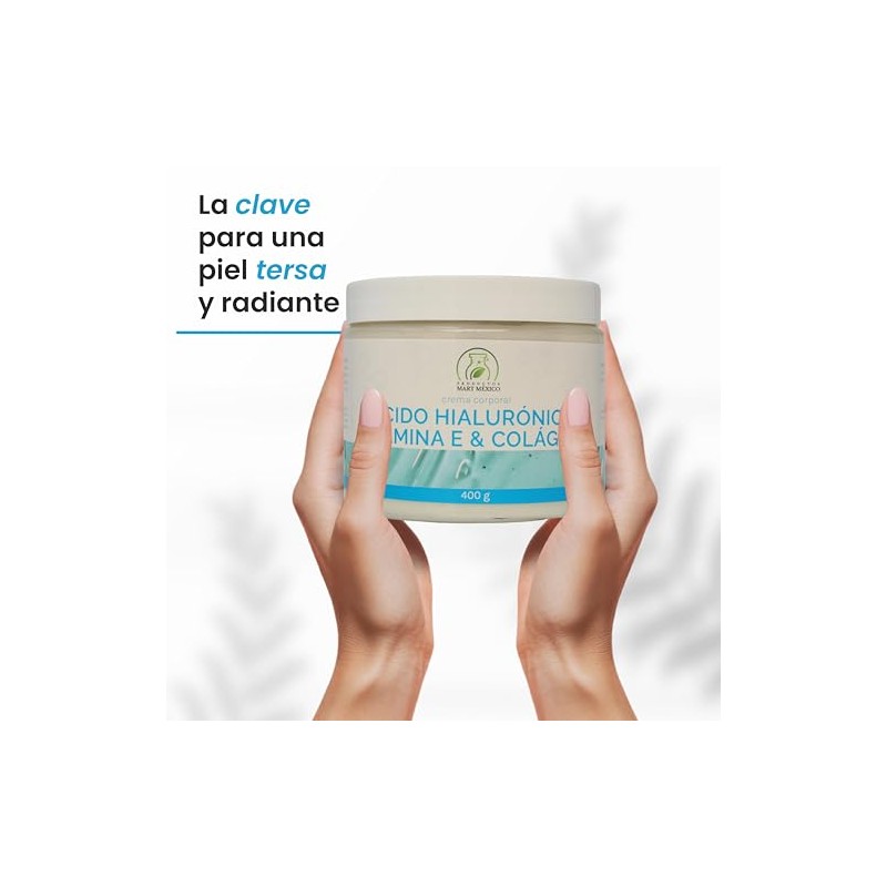 Crema Facial De Ácido Hialurónico, Vitamina E & Colágeno Hidratación