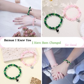 Cooluckday Movie Inspiration Crown Witch Hat Matching Bracelets for Women BFF Couples Bracelets Christmas Valentine's Day Gifts Friendship Matching Bracelets Jewelry