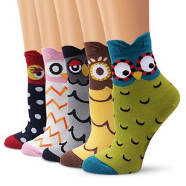 Ambielly Colorful Cute Animal Design Patterned Women's Casual Cotton Socks