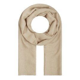 Majea Scarf Lima Slim Cut Women's Neckerchief Light Plain Thin Plain Soft Summer Scarf - beige, size: 180cm x 50cm