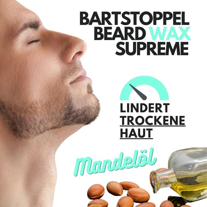 Bartwachs Vanille Duft Bartpflege Herren Biotin Bartwachstum Original BartstoppelÂ© SUPREME