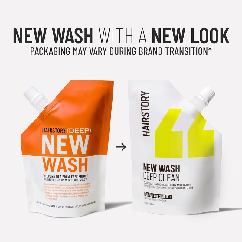 Hairstory New Wash Deep, Clarifying Cleansing Cream for Oily &