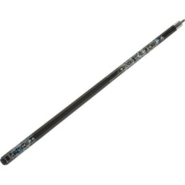Eight Ball Mafia EBM20 Pool Cue - Black Stained with See, Hear, and Speak No Evil Design - 21oz