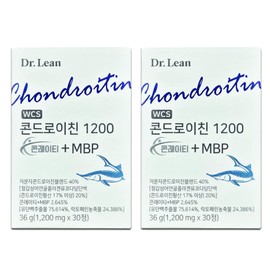 Dr.Lin Song Joong-ki Chondroitin 1200 Contains MBP K2 30 tablets, 2 units / 닥터린 송중기 콘드로이친1200 콘레이티 MBP k2함유 30정, 2개