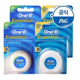 Oral-B Dental Floss 50m Wax/Mint 4-pack / 오랄비 치실 50m 왁스민트 4개
