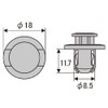 STRAIGHT 90467-09185 44-1027 Trim Clip, 5 Pieces, Toyota/Daihatsu