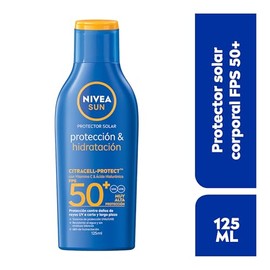 Protector Solar Corporal NIVEA SUN Protección E Hidratación Fps50+ 125Ml Con Vitamina C Y Ácido Hialurónico