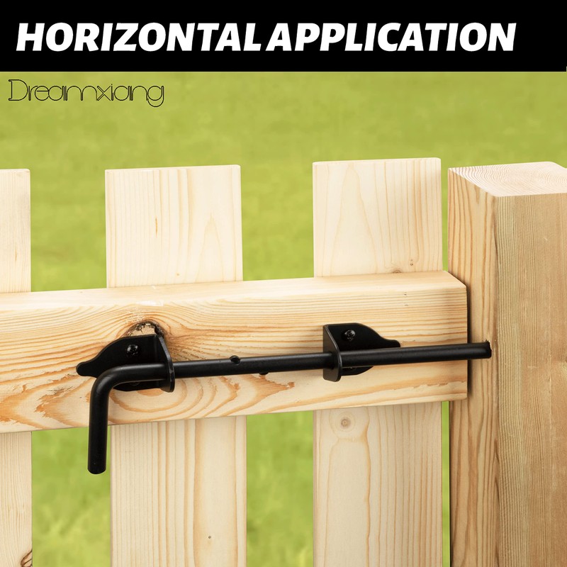 12" Heavy Duty Cane Bolt Gate Drop Rod Hardware Ground