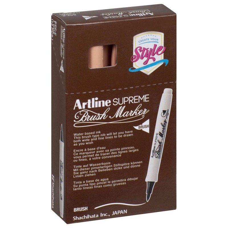 artline Apricot Supreme Brush Marker Pen