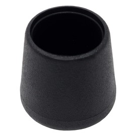Adsamm® 16 x Chair Leg Caps, Black, Diameter 17-18 mm, Round, Protective Caps for Chair Legs, Tube Caps for Round Chair Feet