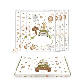 il mondo di Noah Newborns, Hospital Sacks, First Change Bags for Newborns and Mothers - Box of 6 or 10 Clear Envelopes, 1 Marker and 1, transparent